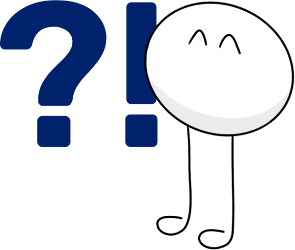 Bobbele with question mark